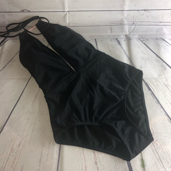 Ted Baker London Halter Swimsuit Black Size 6
